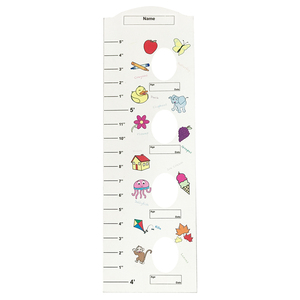 En <span class=keywords><strong>Bois</strong></span> blanc Toise pour Garçons Filles Pliant <span class=keywords><strong>Bois</strong></span> Tableau Cadre Hauteur Mesure Règle pour Enfants Chambre <span class=keywords><strong>de</strong></span> Bébé Décoration - Product Image 3