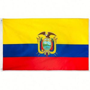 Wholesale Outdoor National Country Ecuador Ecuadorian <b>Flag</b> 3x5 Polyester Double Sided Durable with Brass Grommets - Product Image 6