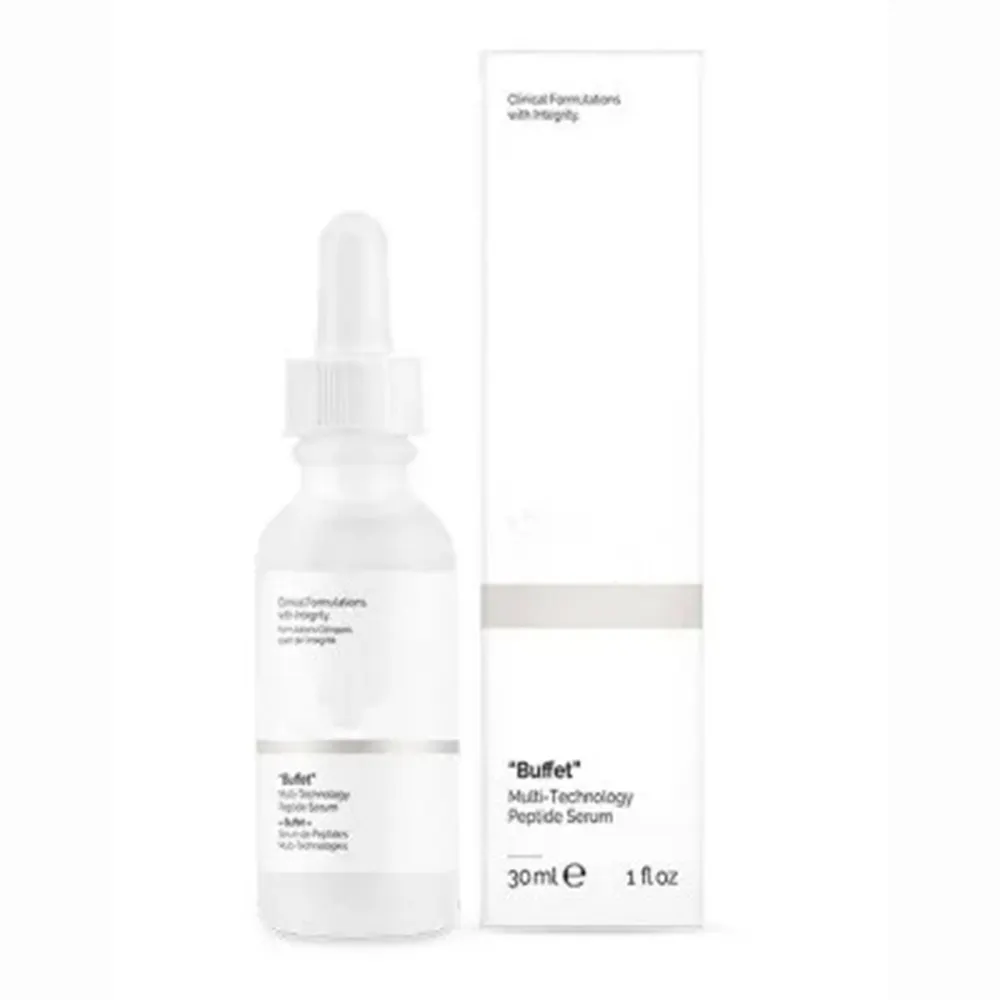 Niacinamide 10% zinc 1% acide hyaluronique B5 éclaircir le teint hydrater l'arbutine ordinaire Buffet acide lactique sérum pour le visage