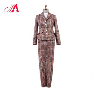 Spring Women's <span class=keywords><strong>Office</strong></span> Suites Traje <span class=keywords><strong>de</strong></span> dos piezas con costuras informales para mujer Trajes <span class=keywords><strong>de</strong></span> pantalones <span class=keywords><strong>de</strong></span> oficina para mujer - Product Image 4