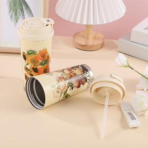 Plants Of Summer Stainless Steel Tumbler 304 Insulated Coffee Cup Portable Travel Mug For Men And Women - Product Image 3