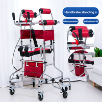 Marchette pliante multifonctionnelle à cadre en acier pour adultes et personnes âgées handicapées Fournitures de thérapie de réadaptation