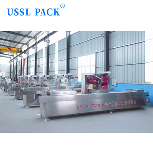 เครื่องสูญญากาศแบบฟิล์มยืดได้อย่างต่อเนื่องสำหรับอาหารพลาสติกชีสเนื้อมื้ออาหาร DRZ-420อัตโนมัติแบบเทอร์โมฟอร์มมิ่งอาหาร - Product Image 4