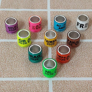 Высококачественные персонализированные экологичные классические пластиковые кольца YJ для гоночных голубей с именем для питомцев, Новогодняя коллекция 2025 года - Product Image 3