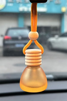 Flacon vide rechargeable en verre de 8 ml pour diffuseur de parfum de voiture avec bouchon à vis, flacon diffuseur d'aromathérapie