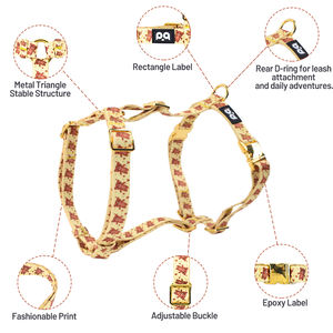 Pet Supplies Small <strong>Dog</strong> Traction Belt Leash and <strong>Collar</strong> Set with Rope Outdoor Walking Padded Nylon Polyester <strong>Dog</strong> Harness - Product Image 3
