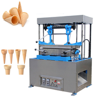 Machine à cornets de crème glacée multifonctionnelle de haute qualité, machine à cornets de crème glacée double face, machine à remplir les cornets de crème glacée