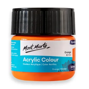 Cat warna akrilik Mont Marte 100ml-cat akrilik seniman oranye