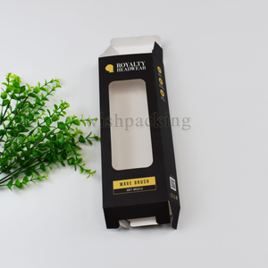 Boîte d'emballage de brosse de vague Recyclable de poils doux pour le soin des cheveux vente en gros boîte en papier longue avec fenêtre en PVC - Product Image 6