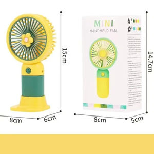 Ventilador Portátil Mini 2025, Precio de Fábrica, Ventilador de Escritorio Pequeño Recargable por USB, Ventilador de Mano de Dibujos Animados para Verano - Product Image 2