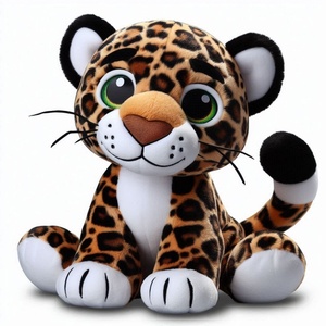 Jouets de mascotte en peluche léopard des neiges réalistes de simulation jouets d'animaux sauvages en peluche léopard sur mesure - Product Image 6