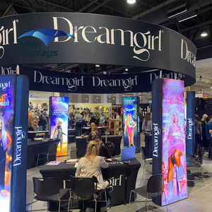 20x20ft tùy chỉnh Triển Lãm Đứng đảo triển lãm thương mại gian hàng vải di động hiển thị Backlit backwall hộp Đèn - Product Image 3