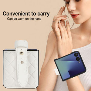 Étui portefeuille antichoc en cuir pliable pour téléphone portable Samsung Galaxy Z Flip 3/4/5/6 & Huawei <span class=keywords><strong>P50pocket</strong></span> & Oppo Findn3 Flip Cover - Product Image 6