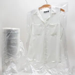 高档服装聚塑料袋干洗透明定制回收塑料服装袋卷衣物干洗