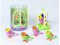 À piles en plastique drôle enregistrement sonore Digi oiseau musique Animal électrique enfants oiseau jouet
