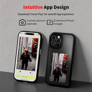 Custodia di Lusso di Tendenza con Display E-Ink NFC per <span class=keywords><strong>iPhone</strong></span> 16 15, <span class=keywords><strong>Cover</strong></span> Intelligente Personalizzabile Fai-da-te - Product Image 5