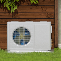 Chauffe-eau électrique à pompe à chaleur air-eau 220V/50Hz 230V 10kW avec échangeur de chaleur en titane haute température, classe d'efficacité énergétique, pour hôtel