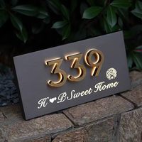Letrero de Puerta Retroiluminado LED Personalizado de Acero Inoxidable para Hoteles, Oficinas, Bares, Edificios - Placa de Número de Habitación Impermeable IPX6