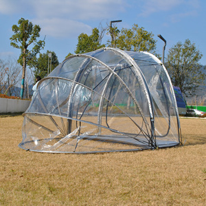 Tenda sportiva per 4 persone, tenda <span class=keywords><strong>in</strong></span> PVC, una camera da letto e soggiorno, veranda completamente trasparente per genitori e bambini che prendono il sole a singolo strato - Product Image 4