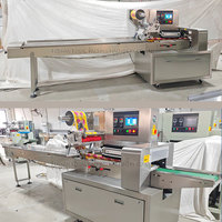 Machine d'emballage horizontale automatique haute productivité pour films, destinée aux aliments, vêtements, pain de seigle, biscuits, papier - Vente en gros fabricant