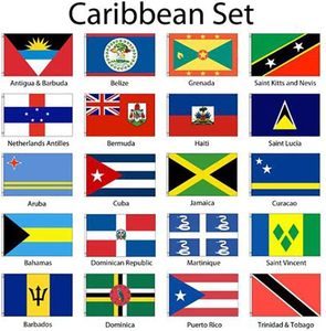 Banderas personalizadas de poliéster para países del <span class=keywords><strong>Caribe</strong></span>, pancarta con cadena, Mini Bandera de mano, banderas <span class=keywords><strong>caribe</strong></span>ñas de 3*5 pies - Product Image 2