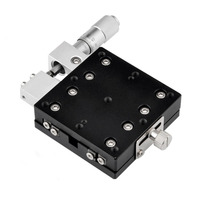 100x100mm Precision Manual Motion Linear Stage Thinner X Axis Translation stages Platform other optics instruments WM wanming