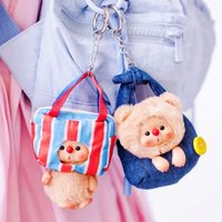 Authentique OYO Bear Cub Sac à trésors portable Boîte mystère MINI Poupée en peluche Cadeau pour filles Jouet mignon Pendentif pour sacs À partir de 14 ans