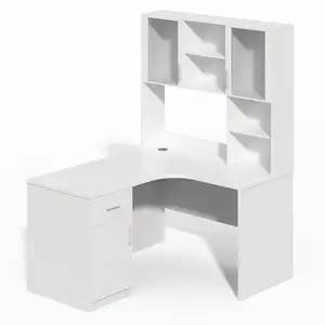 새로운 디자인 모듈 나무 데스크탑 홈 오피스 연구 테이블 책상 컴퓨터 책장