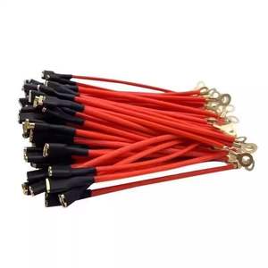 Cable de cobre rojo de 4.8mm con inserto de resorte y conector de 4.2mm, 10cm de longitud, para conexión de ollas eléctricas y hot pots. - Product Image 2
