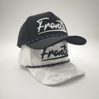 Gorras de Golf Deportivas Impermeables al por Mayor, Estilo Dobby, con 5 Paneles, Logotipo Bordado en 3D, Bordado a Mano, Ajustables, con Cierre a Presión, Personalizadas