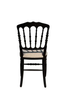<span class=keywords><strong>Chaise</strong></span> d'appoint Windsor de style antique français du milieu du siècle, style Napoléon III, en bois de chêne massif, tissu en lin, <span class=keywords><strong>chaise</strong></span> de salle à manger - Product Image 6