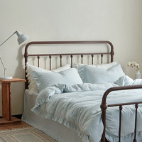 Parure de lit en coton bohème à franges, double gaze respirante, ensemble quatre pièces pour hôtel, taies d'oreiller, taille personnalisée, certifiée OEKO-TEX
