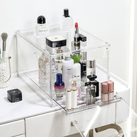 Boîte de rangement transparente en PET GREENSIDE, grande taille, style moderne minimaliste, pour casquettes de baseball, anti-poussière, pliable, pour bureau