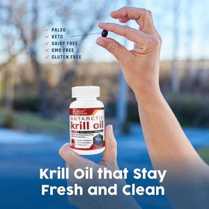 Etiqueta Personalizada, Aceite de Krill 500mg Omega 3 en Cápsulas Blandas para Mujeres y Hombres, Apoya la Movilidad de las Articulaciones y la Función Mental, 60 Cápsulas Blandas - Product Image 5