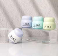 Contenants cosmétiques en plastique PP de couleur macaron, pot de 10g 15g, crème de soin de la peau, pot acrylique, pot cosmétique vide