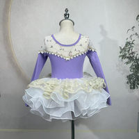 Fabricant professionnel de vêtements de danse, justaucorps de ballet romantique avec jupe en tulle