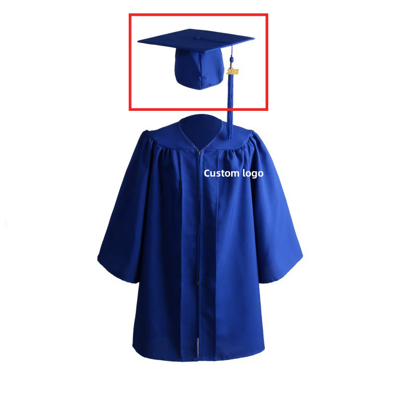 Toga Y Birrete De Graduación Para Niños – Preescolar 2026 – Unisex Con Flecos Del Mismo Color – Ideal Para Fotos Y Celebraciones Escolares