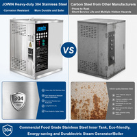 Générateur de vapeur industriel JOWIN pour la transformation alimentaire des nouilles de riz, 36KW, 240V, 380V, 400V, chaudière à vapeur en acier inoxydable 304L, équipement de chauffage