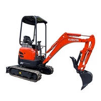 Mini-excavatrice sur chenilles d'occasion, compacte, diesel, machine de terrassement