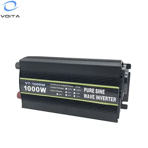 1000W saf sinüs dalga invertör 12V 220V DC AC akü invertör ev invertör