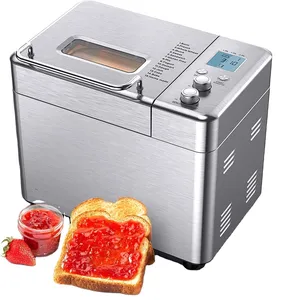 2.0LB Stainless Steel Bread Maker Machine With Automatic Fruit Nut Dispenser CE CB GS ETL Certificate