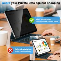 Protection d'écran anti-espion personnalisable en gros pour iPad 10e génération 10,9 pouces, film souple en PET résistant aux rayures
