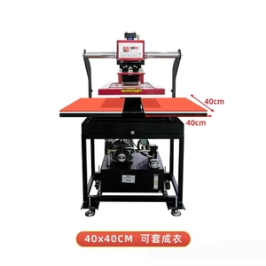 Hydraulic Double Station Hot Stamping <b>Machine</b> 40*60 Garment <b>T</b>-<b>shirt</b> Drawing Drilling Printing Transfer - Product Image 5