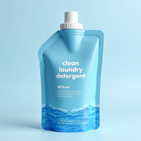 Sachet Doypack Personnalisé Imprimé avec Fermeture Zip, Emballage Plastique Recyclable pour Savon Liquide, Lessive, Aliments pour Animaux, Lait et Plus Encore