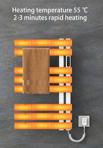 <span class=keywords><strong>Toallero</strong></span> eléctrico inteligente moderno, <span class=keywords><strong>toallero</strong></span> de temperatura constante y calentador, barra de calentamiento de secado termostático para Baño - Product Image 5