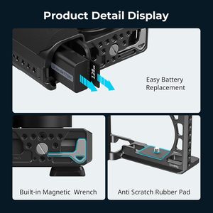 Jaula pequeña con empuñadura de silicona y Zapata fría para <span class=keywords><strong>Sony</strong></span> A6100, A6300, 2017 - Product Image 6