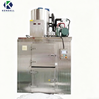 Compresseur de machine à fabriquer des flocons industriels 220V 60Hz monophasé 1 tonne, haute productivité, facile à utiliser, contrôle PLC pour les entreprises
