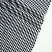 Tissu en lin pur 100% de luxe, respirant, 135 g/m², 135 cm, teint en fil à carreaux, pour chemises et vêtements, directement de l'usine