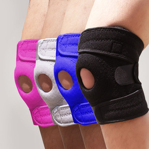 <span class=keywords><strong>Genouillère</strong></span> à rotule ouverte réglable coussinets de soutien entraînement à l'haltérophilie protégeant le genou pour hommes et femmes - Product Image 6