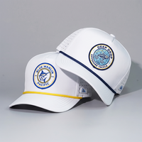 Casquette de baseball respirante et imperméable à 5 panneaux personnalisée pour homme, avec logo PVC sur mesure, idéale pour le golf – Vente en gros